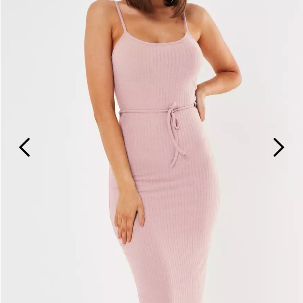 NWT Missguided Petite Pink Cami Midaxi Dress